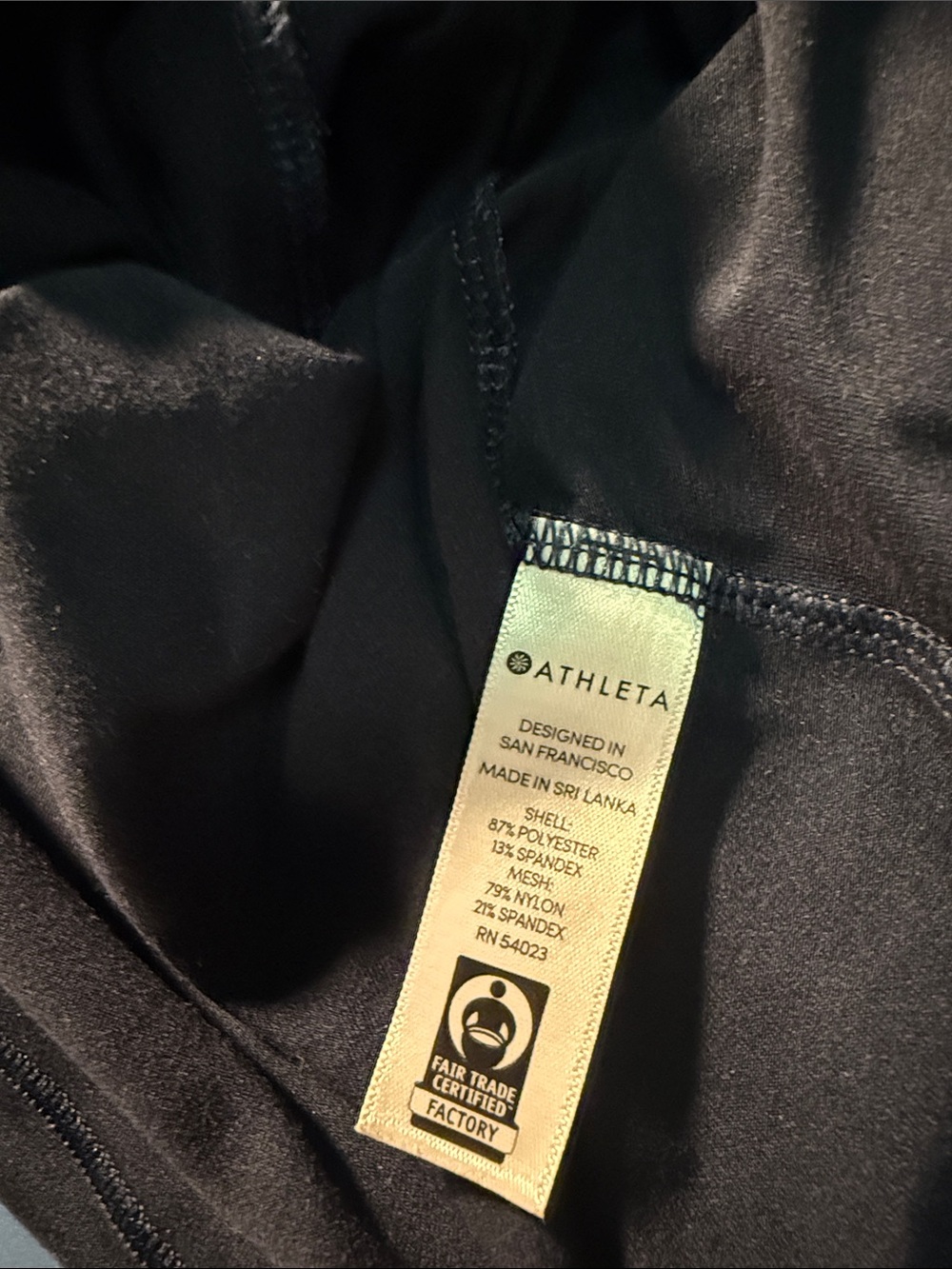Athleta Black Racerback Athletic Tank - Picture 3 of 3